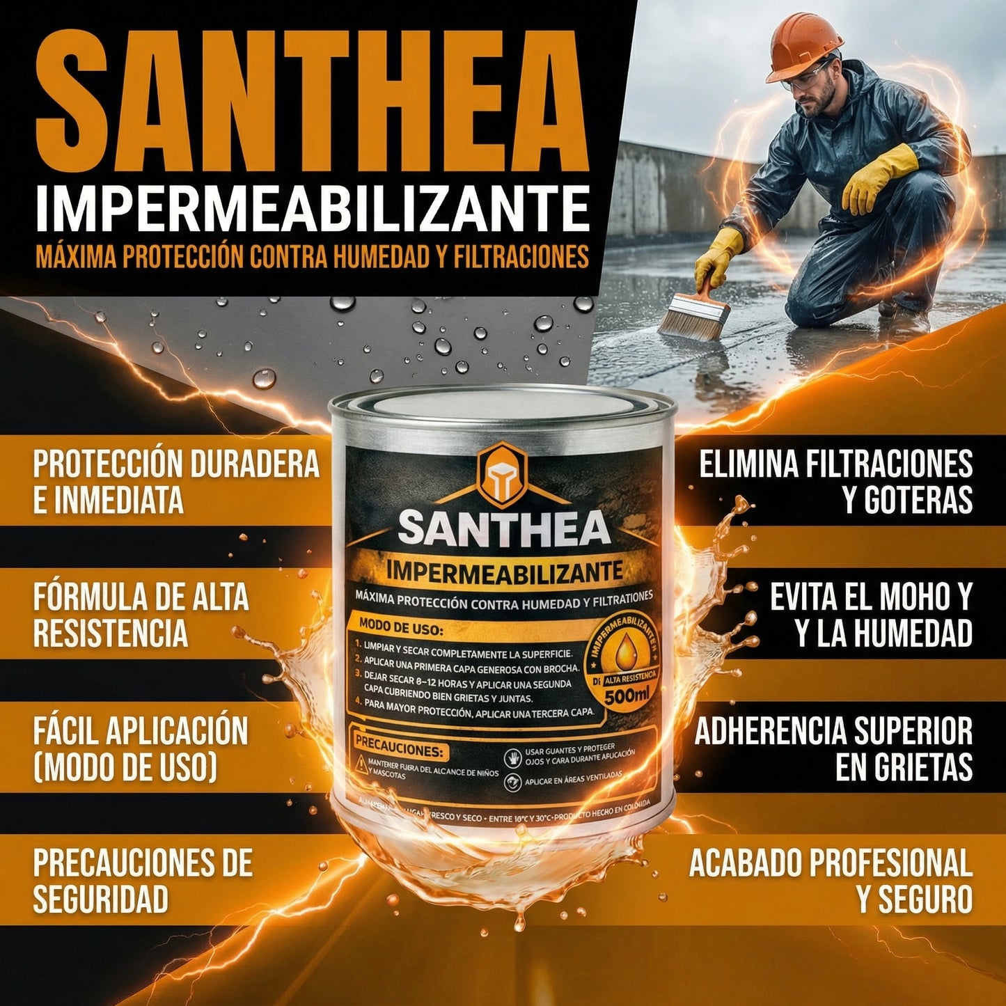 PAGA 1 LLEVA 2 SANTHEA IMPERMEABILIZANTE + ENVIO GRATIS